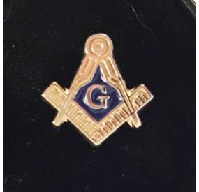 Square and Compass Lapel Pin.