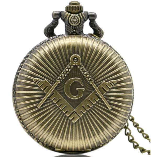 MASONIC POCKET WATCH WITH THE SYMBOLS OF THE ROYAL ART.