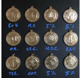 Juego completo de 12 joyas