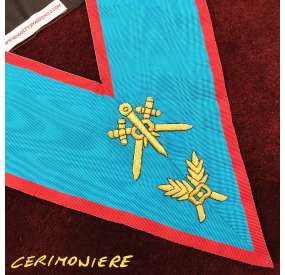 Set 11 collari di alta qualità per Ufficiali di Loggia Set 11 collari di alta qualità per Ufficiali di Loggia